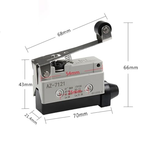 Micro-interrupteur 10A AZ-7121 robuste petit interrupteur à course horizontale stable TZ-7121