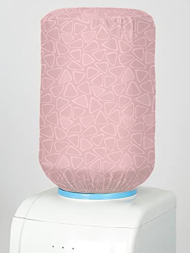 Image of Cortina Self Print Water Dispenser Bottle Can Cover | Can Protector | Elastic Closure | Polyester Material | Environmental Friendly | Digital Print | 45cm x 42cm x 43cm | 20 Liters | Beige 4
