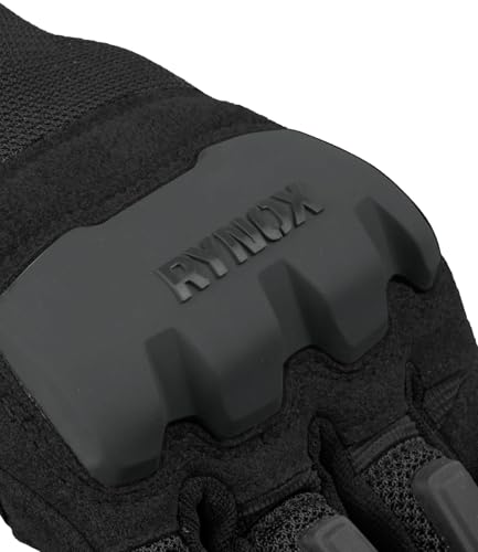 Image of Rynox Urban Pro 2 Gloves - Cuff Length Motorcycle Riding Gloves | Impact Protection | Scaphoid Protection | Abrasion Resistance - Dark Grey, Small