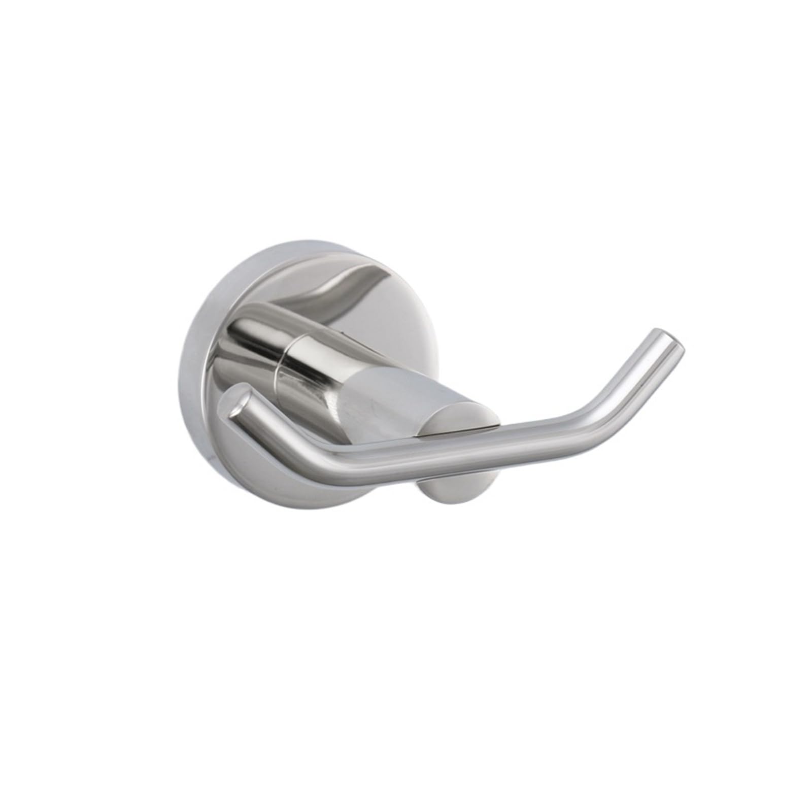 HRXEXSBAM Stainless Steel Double Robe Hooks, Multi-Finish Towel Coat Hat Wall Hanger for Bathroom(Chrome)