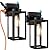 Bdrofn 2-Pack Dusk to Dawn Outdoor Light Fixtures,Outdoor Wall Lights with Outlet Sensor,Black Exterior Porch Lights Waterproof Outdoor Wall Sconce,Outside Lights for House,Garage,Front Door