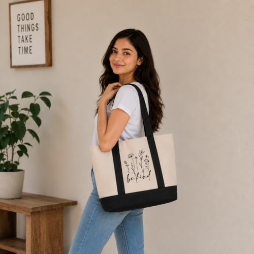 Image of Kaigan Premium Tote Bag Printed Designed Canvas Tote Bags For Women, Ecofriendly Cotton Canvas Bag for Girls Tote bag For Shopping, College, Travel, Handbag For Unisex