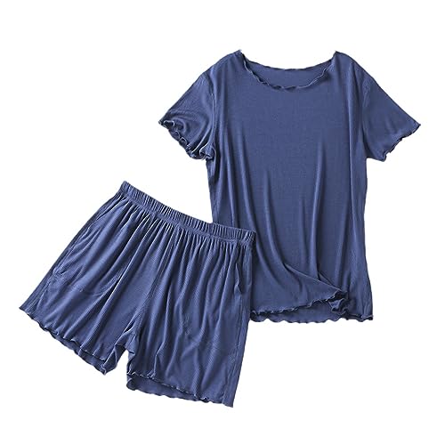 Pyjama femme doux et amples vêtements de détente 2 pièces pour un sommeil réparateur et frais