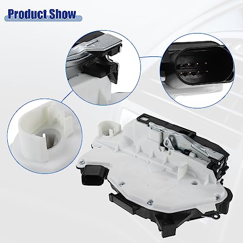 Image of ACROPIX Front Left Side Door Lock Actuator Motor Fit for Volkswagen Tiguan 2012-2015, for Volkswagen CC 2009-2015 NO.5N1837015B 5N1837015C - Pack of 1 White