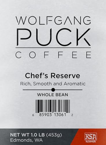 Wolfgang Puck Coffee, Chef's Reserve, Café en grano, 1 lb miniatura 2
