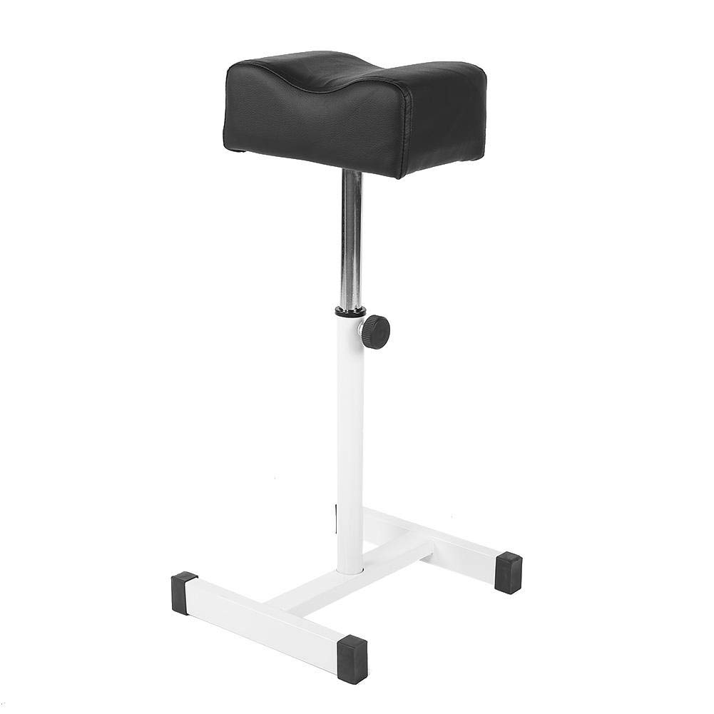 Dioche Chiodo Poggiapiedi, Poggiapiedi per Pedicure per Estetista, Supporto per Pedicure Professionale, Regolabile Altezza 38-57 cm, Colore: Nero