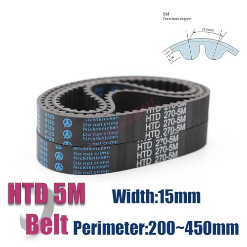 Courroie de distribution HTD 5M caoutchouc 15mm pour imprimante 3D et commande CNC - 2