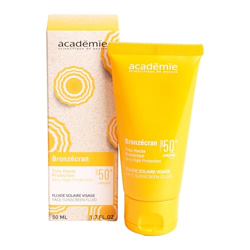 Fluide solaire visage spf 50+ crème solaire invisible Bronzecran 50ml