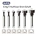 GLRYD 6-tlg. T-Nutfräser-Set 8mm Schaft – Hartmetall T Nut-Fräser Oberfräse, T-Track Schlitz, für Holz, Holzbearbeitung (Durchmesser 5.35/7/10/13/17/19mm)