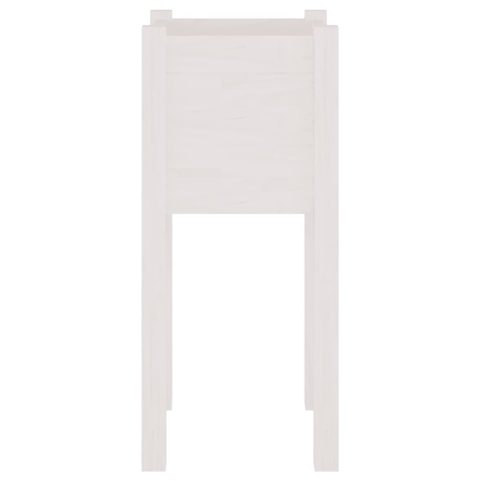 Jardineras 2 uds, Huerto Urbano Terraza, Huerto En Casa, Tierra Huerto Urbano, Huerto Vertical, Mesa De Cultivo, Madera Maciza de Pino Blanco 31x31x70 cm
