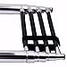 4 Step Boat Ladder, Stainless Steel Telescopic 4 Step Pontoon Boat Ladder, Extendable Dock Ladder for a Pontoon, Max. Load 900 Pound Capacity Marine Telecoping Ladder for Boat Yacht/Swimming Pool