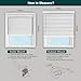 CHICOLOGY Faux Wood Blinds, Cordless, Room Darkening, 23''W x 60''H, Basic White