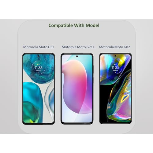 Image of ScreenUp Tempered Glass For Motorola Moto G52 / Moto G71s / Moto G82 - Ultra Clear, 9H Scratch Resistant, Full Coverage, Easy Install Screen Protector