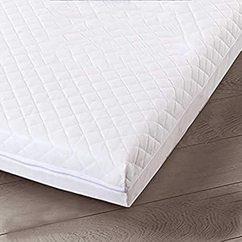 MotherPlus ECO Breathable Zipped Polypropylene Quilted Cover Foam Free Baby Toddler Cot Bed Mattress (140cm x 70cm x 10cm) Cover