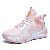 Bacury Unisex Womens Mens Basketball Shoes Pink Size 9