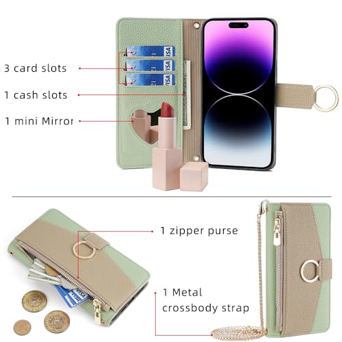 CasurvivePro Magnetic Handbag PU Leather Shock Absorbing Flip Cover Fits iPhone 16 Pro Max Phone Model - Image 2