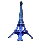 Anderson's Ice Blue Lighted Eiffel Tower Kit, Paris Prom Decoration