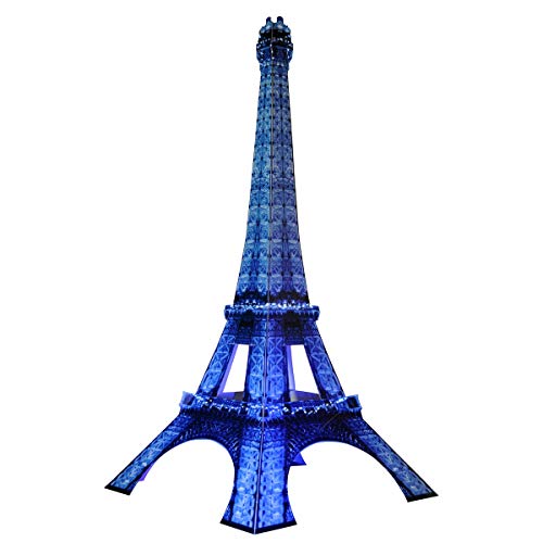 Anderson's Ice Blue Lighted Eiffel Tower Kit, Paris Prom Decoration