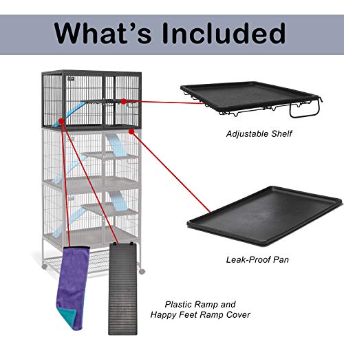 Image of MidWest Homes for Pets Ferret Nation Add-On Unit Small Animal Cage, No Stand, Expands Models 181 or 182