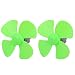 Aexit 2Pcs DC12V Electrical equipment 0.04A 14000RPM Aircraft Model Motor 4-vane Green Propeller 80mmx2mm