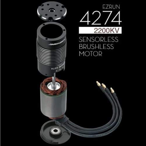 Esploso view del motore brushless sensorless Hobbywing EZRUN 4274SL