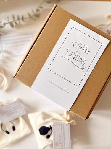 Caja Regalo de los 5 Sentidos con Saquitos de Algodón, Detalles R...