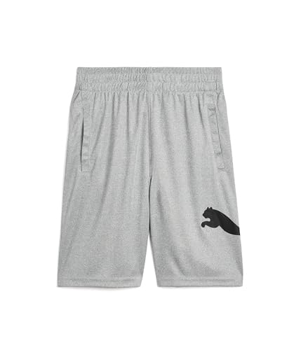 Short de fitness PUMA garçon gris taille L vêtement de sport respirant
