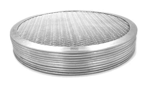 Image of Prime Bakers and Moulders Round Aluminium Pizza Screen mesh Tray for Oven- Set of 4 Pieces (10 Inch)