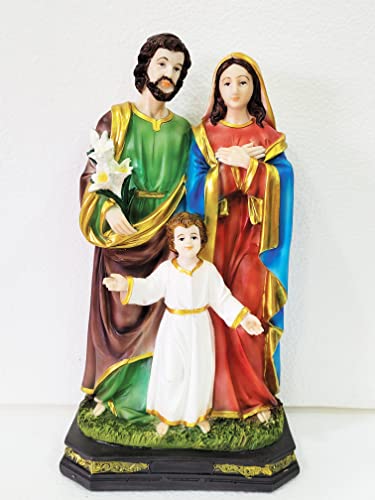 Estatua de resina de la sagrada familia para altar, 30,5 cm