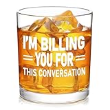 Futtumy I'm Billing You for This Conversation Whiskey Glass - Lawyer Gift for Men, Funny for Attorneys, Professional Consultants - White Elephant Christmas for Coworkers, Friends