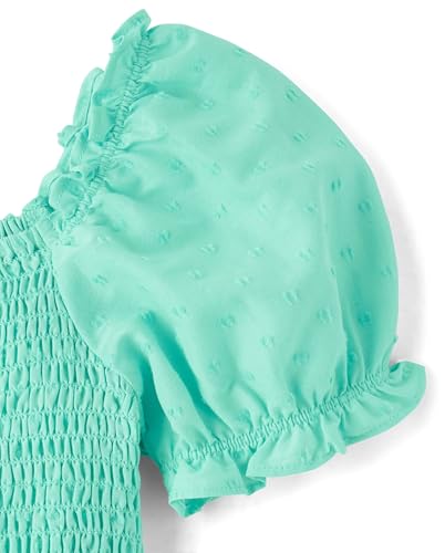 Image of The Children's Place girls Floral Smocked Babydoll Dress