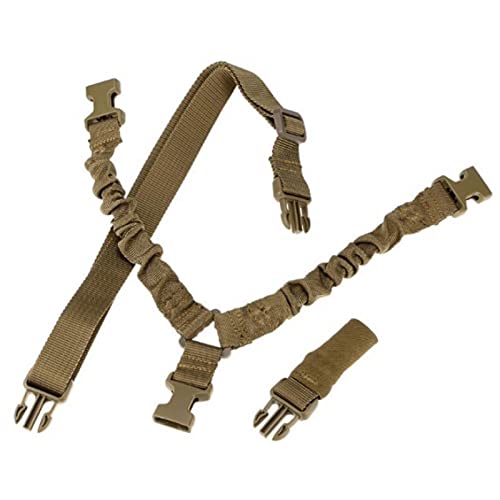 cypressen Élingue en Un Point réglable pour Rail - Sling Guns pour fusils de Chasse - Sangle réglable avec 1 Paquet d'émerillons Qd Sling, Corde à Sangle réglable pour Les activités de Plein air Kaki Cover