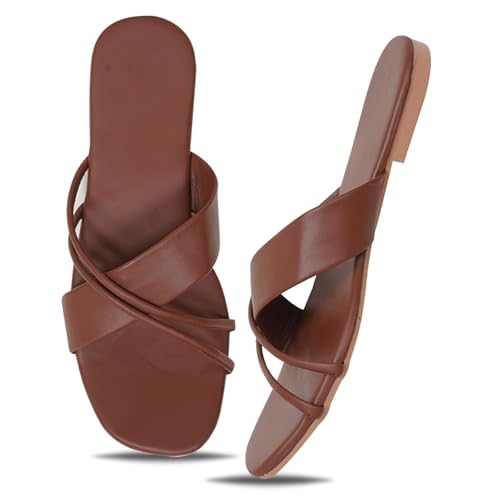 Image of Women's Lightweight Flip Flops | Comfortable Daily Wear Chappals | Soft Insole Slip-On Slippers for Girls & Women