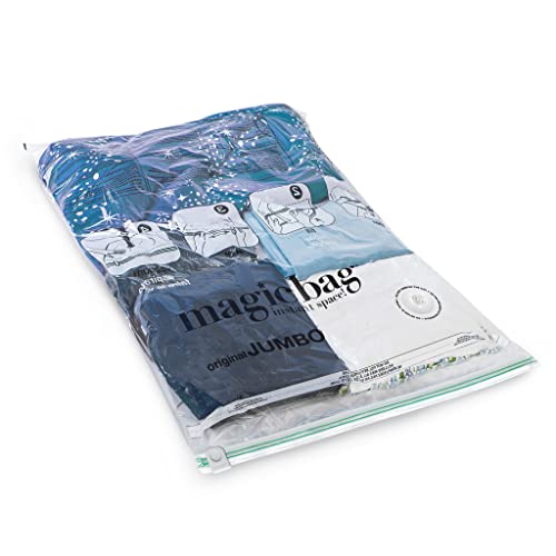 Smart Design 5717412-200 Magicbag Smart Design Instant Space Saver Storage - Flat Jumbo - Set Of 4 Bags Total - Airtight Double Zipper thumb #1