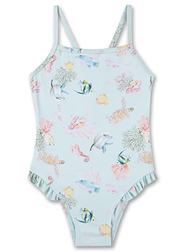 Sanetta Mädchen 430500 Badeanzug, zartblau, 92