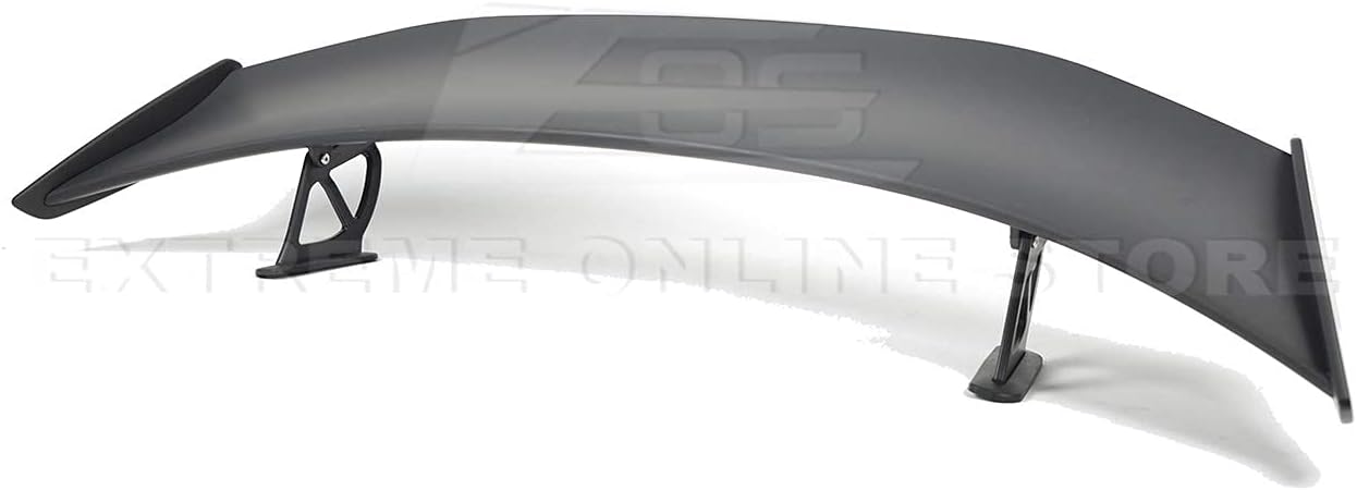 for 2013-2016 Porsche 981 Boxster & Cayman | GT4 Style ABS Plastic Primer Black Rear Trunk Wing Spoiler