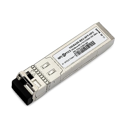 HPC Optics Compatible with Ubiquiti UF-SM-10G-S 10GBASE-BX Bi-Directional SFP+ Transceiver (1-Pair) | 10G BIDI 10km 1270nm/1330nm UF-SM-10G-S-HPC