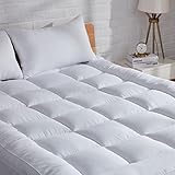 BDEUS 2 in Full Air Flow Mattress Topper Quilted Fitted Mattress Pad Extra Thick Mattress Cover...