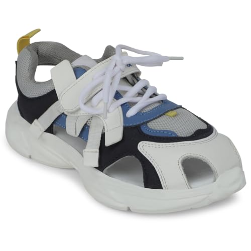 Image of Liberty Leap7x CLOUDY-3E Casual Sandal for Kids With EVA Sole | PU Outsole Comfortable and Cushioned Footbed | Durable Summer Footwear for Indoor and Outdoor | Ideal for Everyday Wear