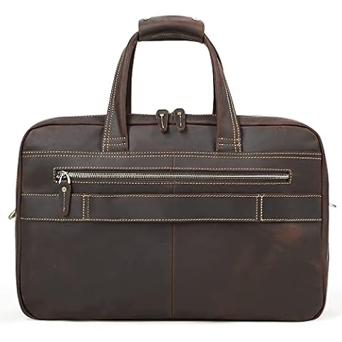 BWHNER Large-Capacity Leather Retro Briefcase Cover