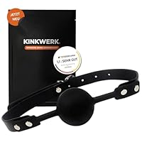 KINKWERK Ballknebel Silikon | Angenehm weiches Material ohne Kanten | Nahtlose Verarbeitung für Sicherheit und Komfort | Einfach zu reinigen