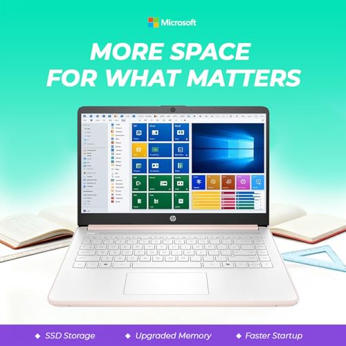 Image of HP 14 inch Everyday Laptop • Copilot AI • 2026 Edition • Intel 4-core N150 Processor • 128GB SSD • Windows 11 • Microsoft 365 • Thin & Portable • w /o Mouse
