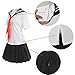 Nuoqi Anime Cosplay Costumes Japan School Sailor Uniform Skirts GC47D-XL A-white-black