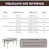 JIALE Textured Farmhouse Tablecloth - Heavy Duty, Wrinkle-Free & Waterproof Rectangle Table Cover, 55x120 Inches, Pink - View #7
