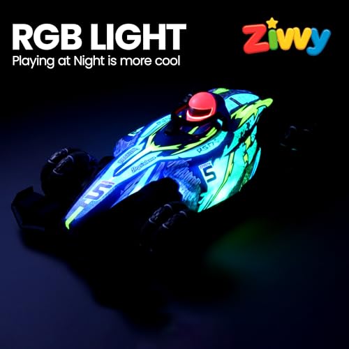 Image of Big Drift Racing RC Car - Blue | 2.4GHz Rechargeable Drift Car with Palm Remote & 100m Range | Drift Mode, Spray Effect, LED Lights & Music | Best Gift for Boys & Girls 2 3 4 5 6 7 8+ Years