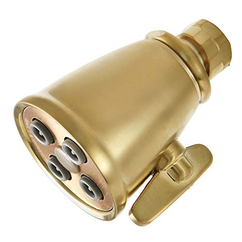 Kingston Brass K137A7 Victorian Shower Head, Brushed Brass 2.31 x 2.31 x 3.31