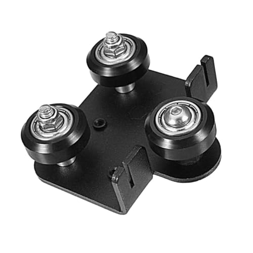 OKUMEYR Metal Extruder Back Support Plate for Precise Extrusion with Pulley Metal Mounting Plate Lightweight Black Sturd