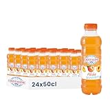 SAVEUR RAFRAÎCHISSANTE : Eau de source Cristaline aromatisée à la pêche offrant une boisson désaltérante avec 10% de jus de pêche à base de concentré pour un goût fruité naturel