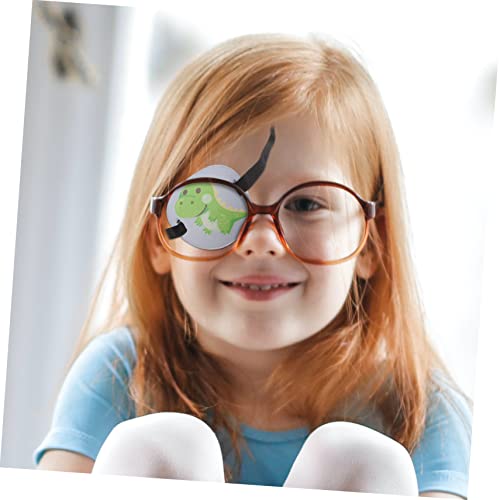 SOLUSTRE 10 Pcs Ambliopia Cyclops tapa-olho para olho preguiçoso almofada de óculos tampas oculares