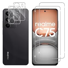 Lutree per Realme C75 4G / Realme 14X 5G Vetro Temperato + Pellicola Fotocamera, [2+2 Pezzi], Senza Bolle Anti Graffio Pellicola Prottetiva, HD Anti-Impronte Pellicola Protezione Schermo
